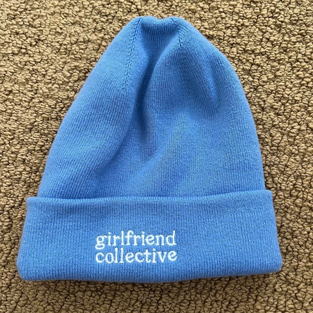 Girlfriend Collective Sky Blue Knit Beanie